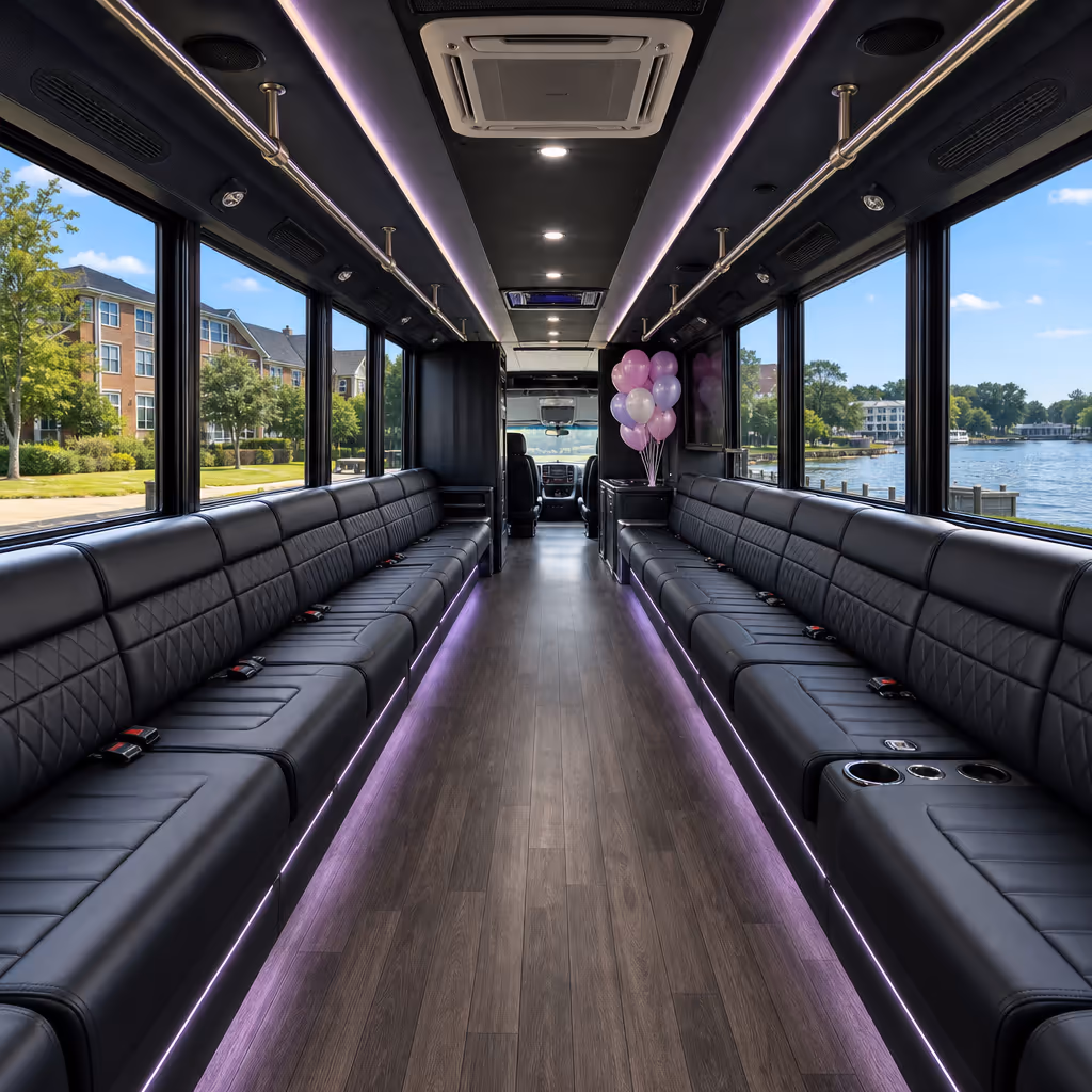 Chesapeake birthday party bus rental photo 9