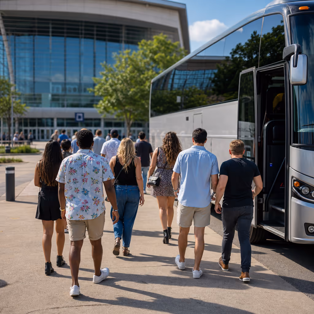 Chesapeake concert party bus rental photo 2