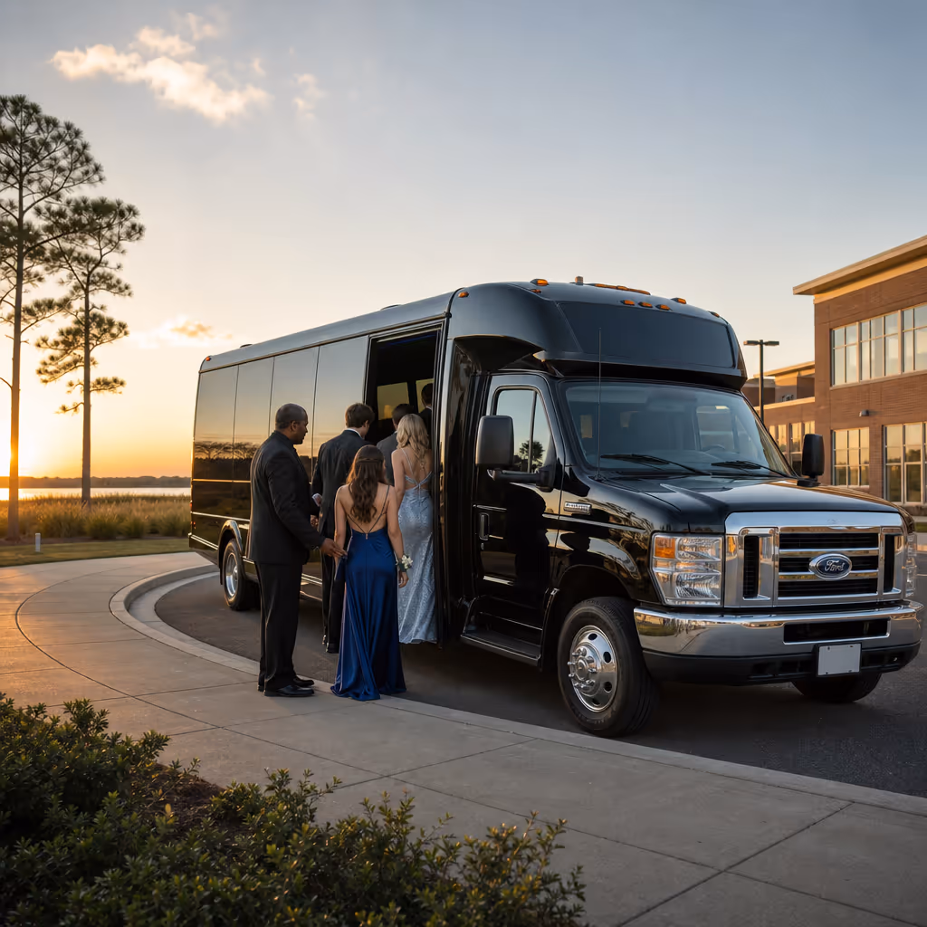 Chesapeake prom party bus rental photo 6