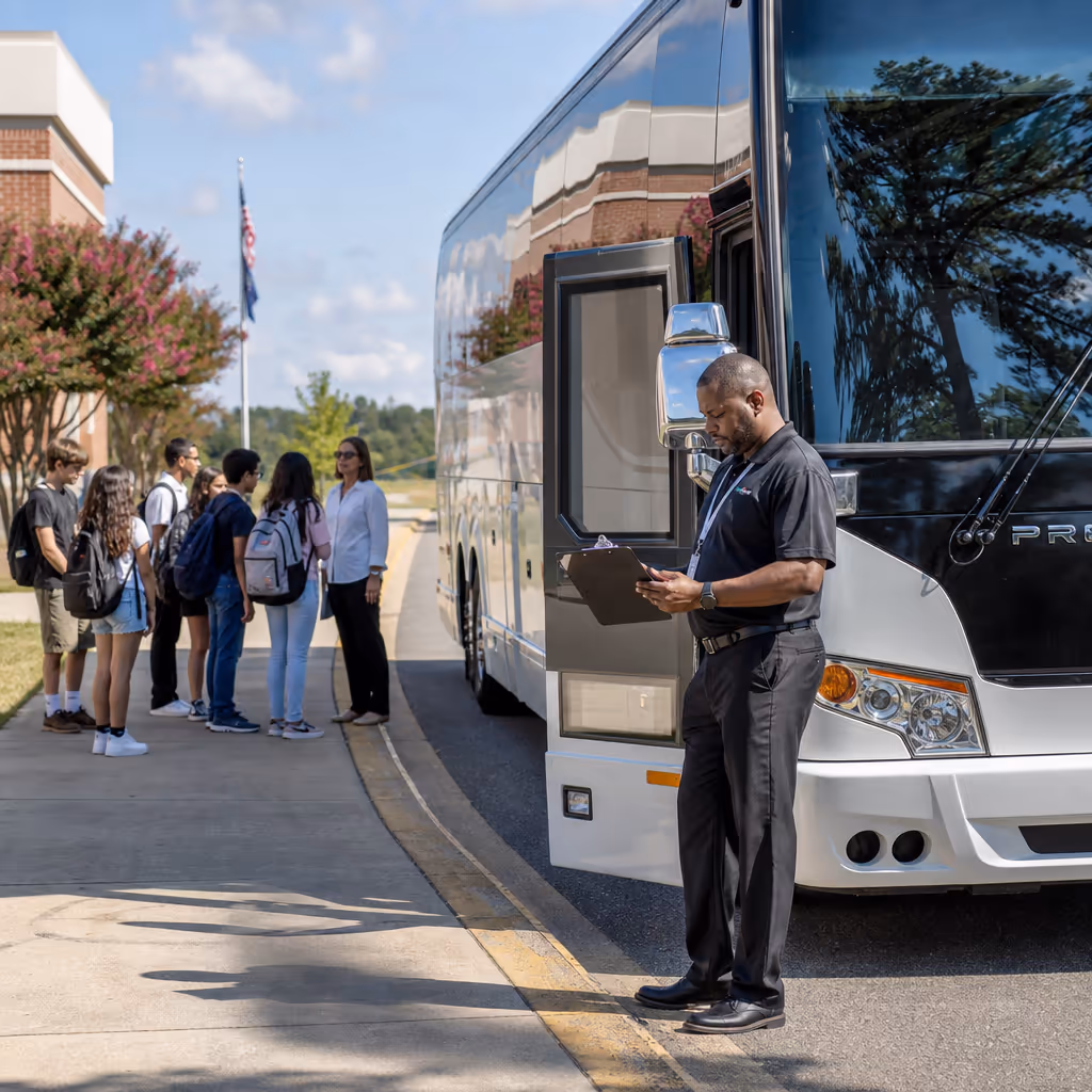 Chesapeake school event bus rental photo 4