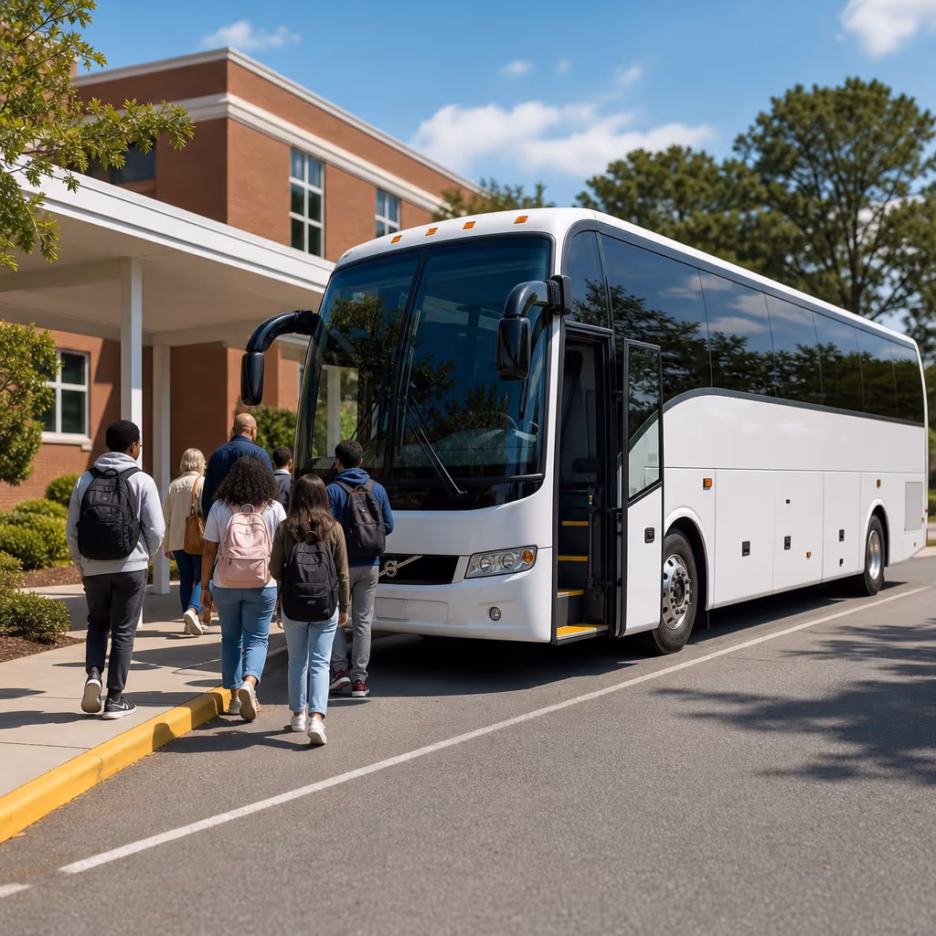 Chesapeake school event bus rental photo 1