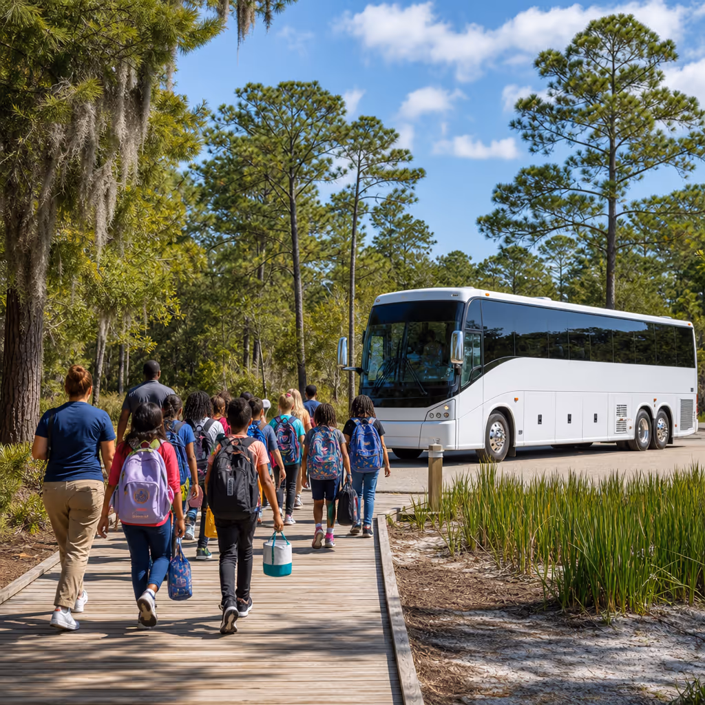Chesapeake school event bus rental photo 5