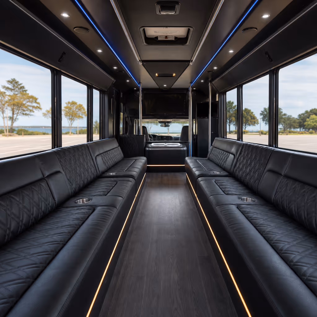 Chesapeake sporting event party bus rental photo 3