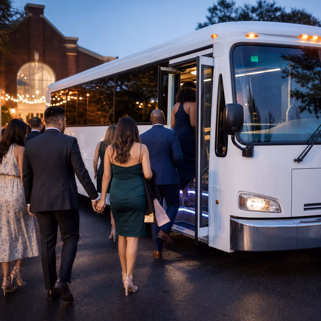 Chesapeake wedding transportation photo 9