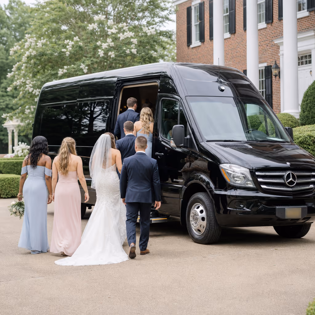 Chesapeake wedding transportation photo 1
