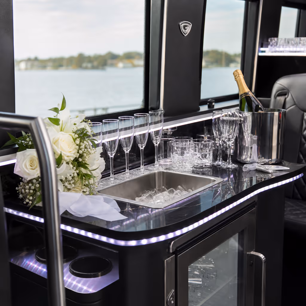 Chesapeake wedding transportation photo 6