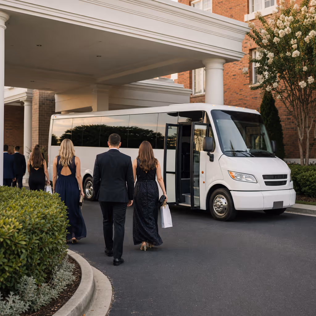 Chesapeake wedding transportation photo 2