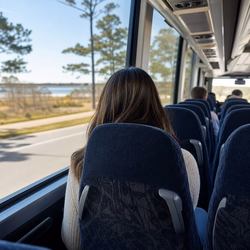 passenger on party bus