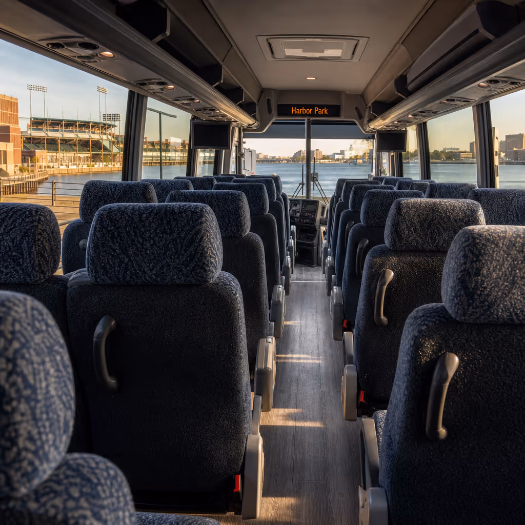 school bus inside